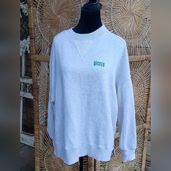 aerie Sweaters - Aerie Wicked Light Gray Crew Neck Sweater_XS
